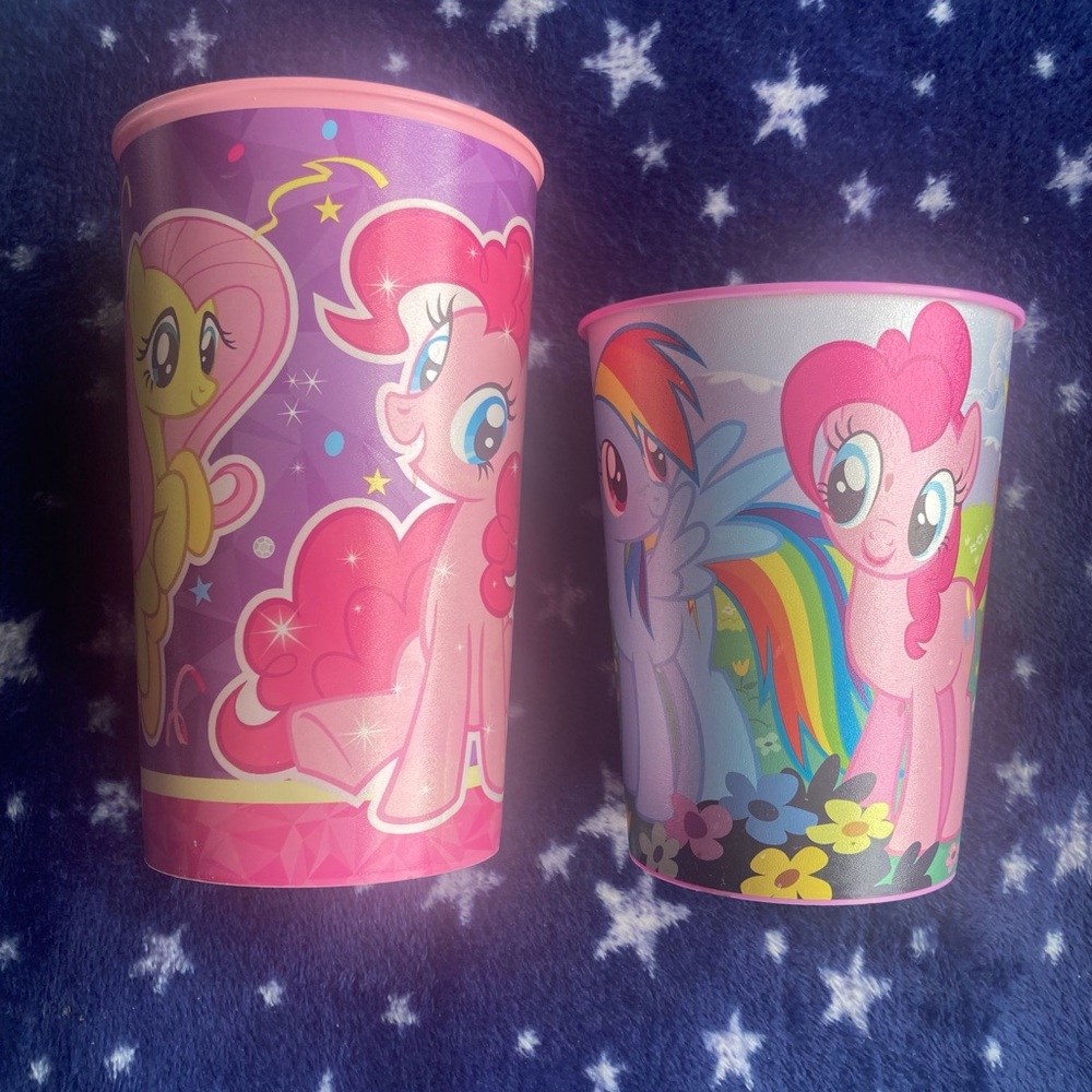My Little Pony Plastic Cups - RARE ITEM